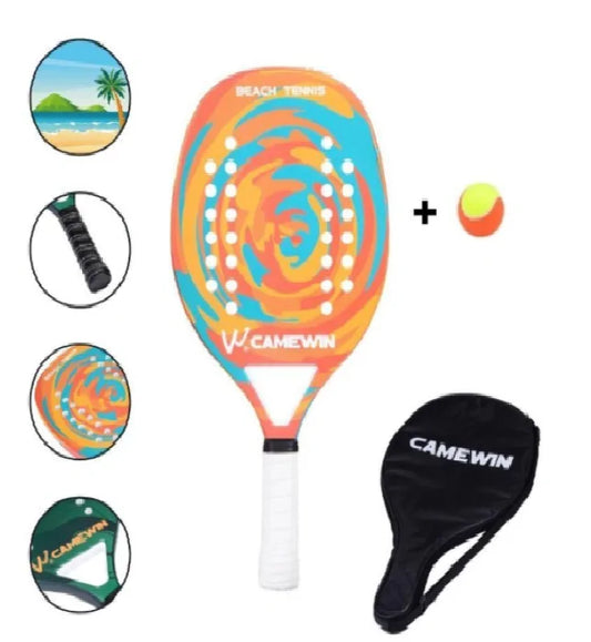 Pure Carbon Beach Tennis Racket